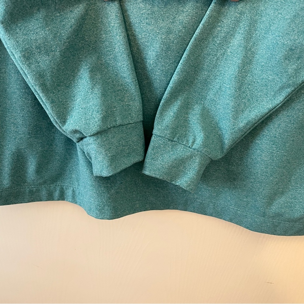 Bad Birdie Bell Air Golf Heather Turquoise Blue 1/4 Zip Pullover Mens Medium - Picture 8 of 9